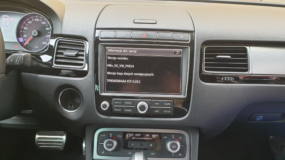 VW Touareg RNS 850 Polskie Menu Lektor, Mapa 6.36.0  2023
