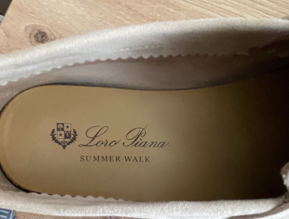 Лофери Loro Piana замша  літні