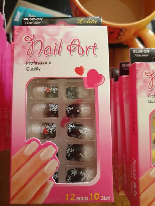 Paznokcie Nail Art Tipsy Press On Śliczne zestawy 140 sztuk Nowe