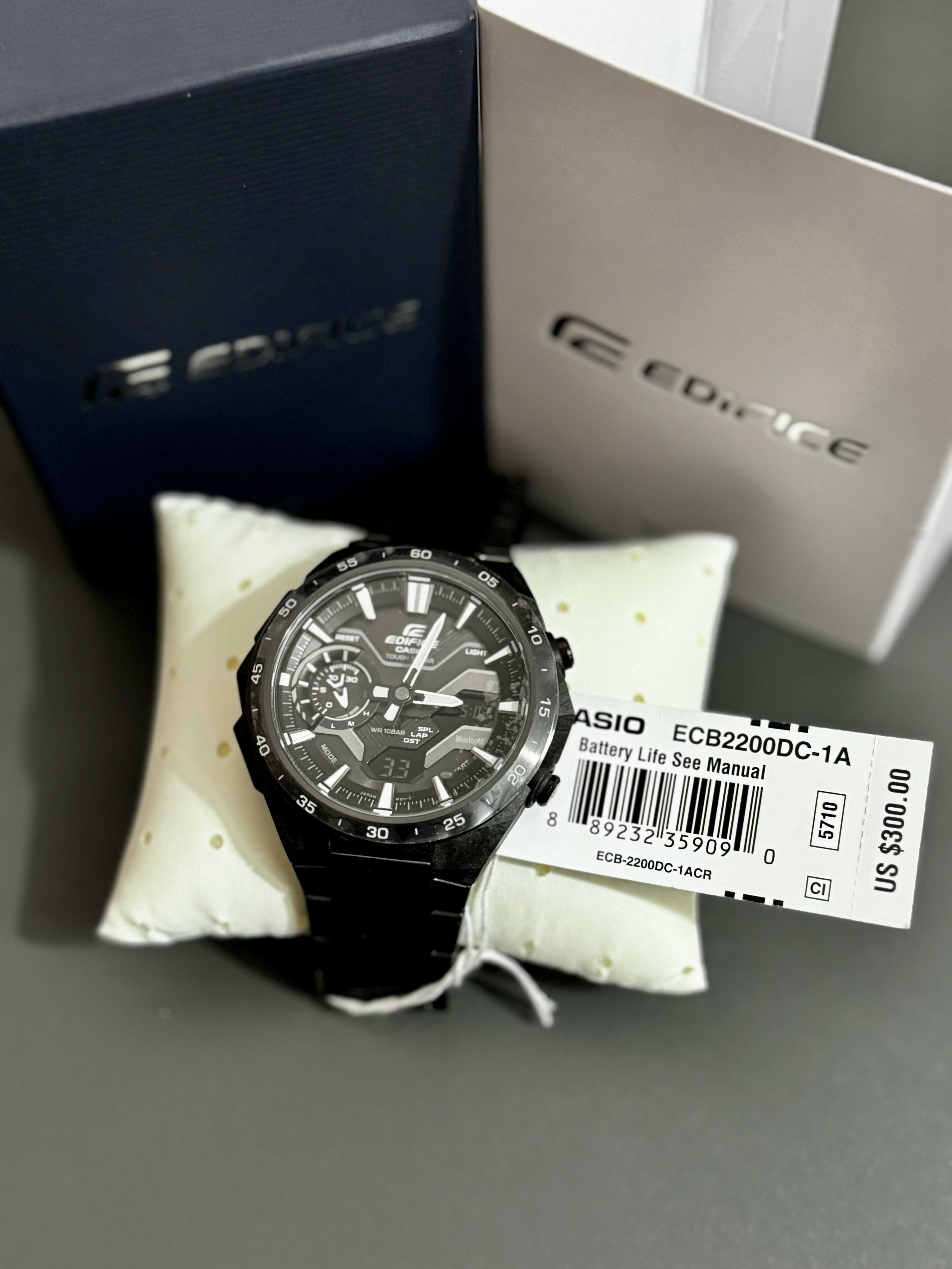 часы casio ecb2200dc-1a edifice