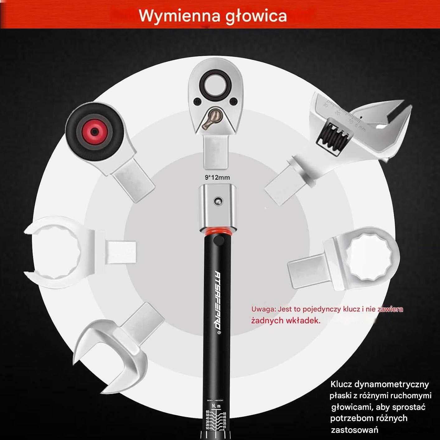 Klucz Dynamometryczny Wtykowy 3-25Nm 9x12mm