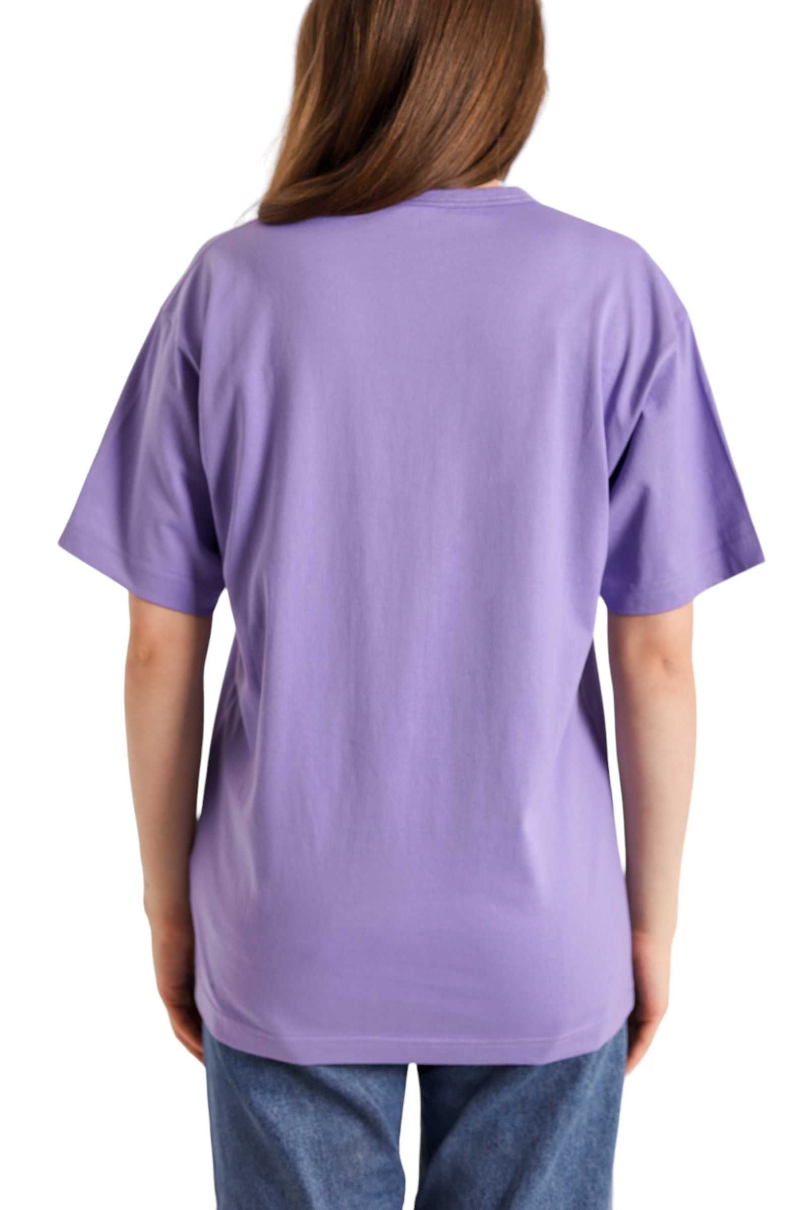 Футболка Acne Studios T-Shirt With Ellison Face Patch Purple