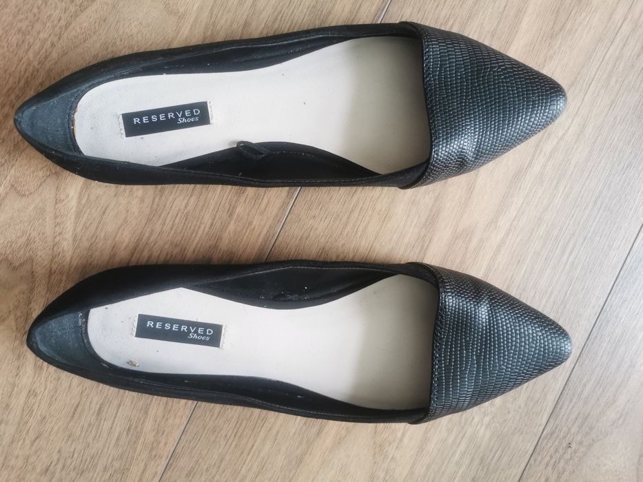 Baleriny buty balerinki czarne Reserved rozmiar 39