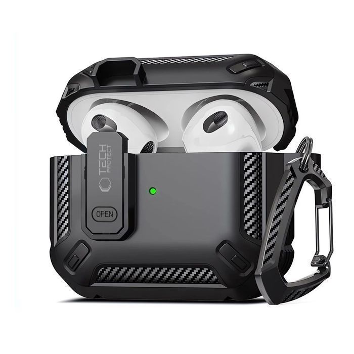 Etui Tech-Protect X-Carbo Na Airpods Pro 1 / 2 - Czarne