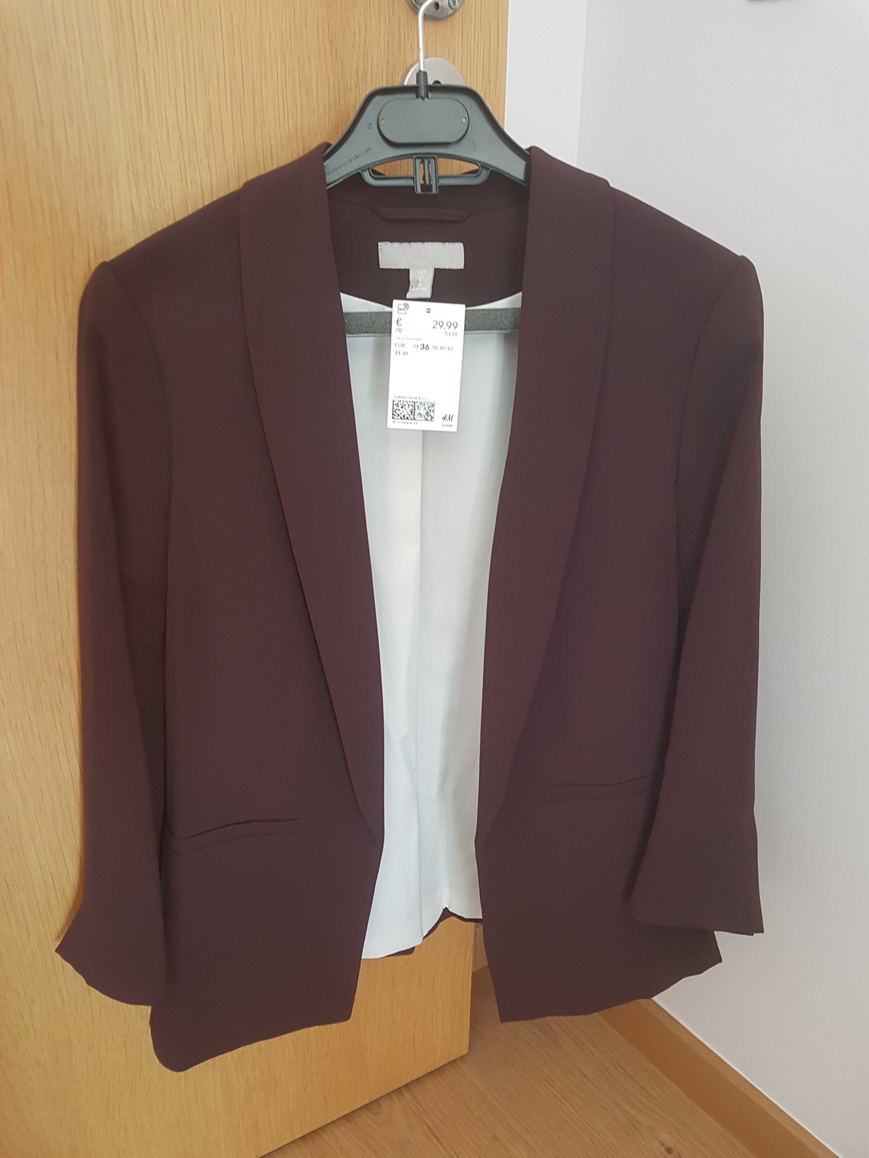 Blazer Bordeaux Novo com etiqueta