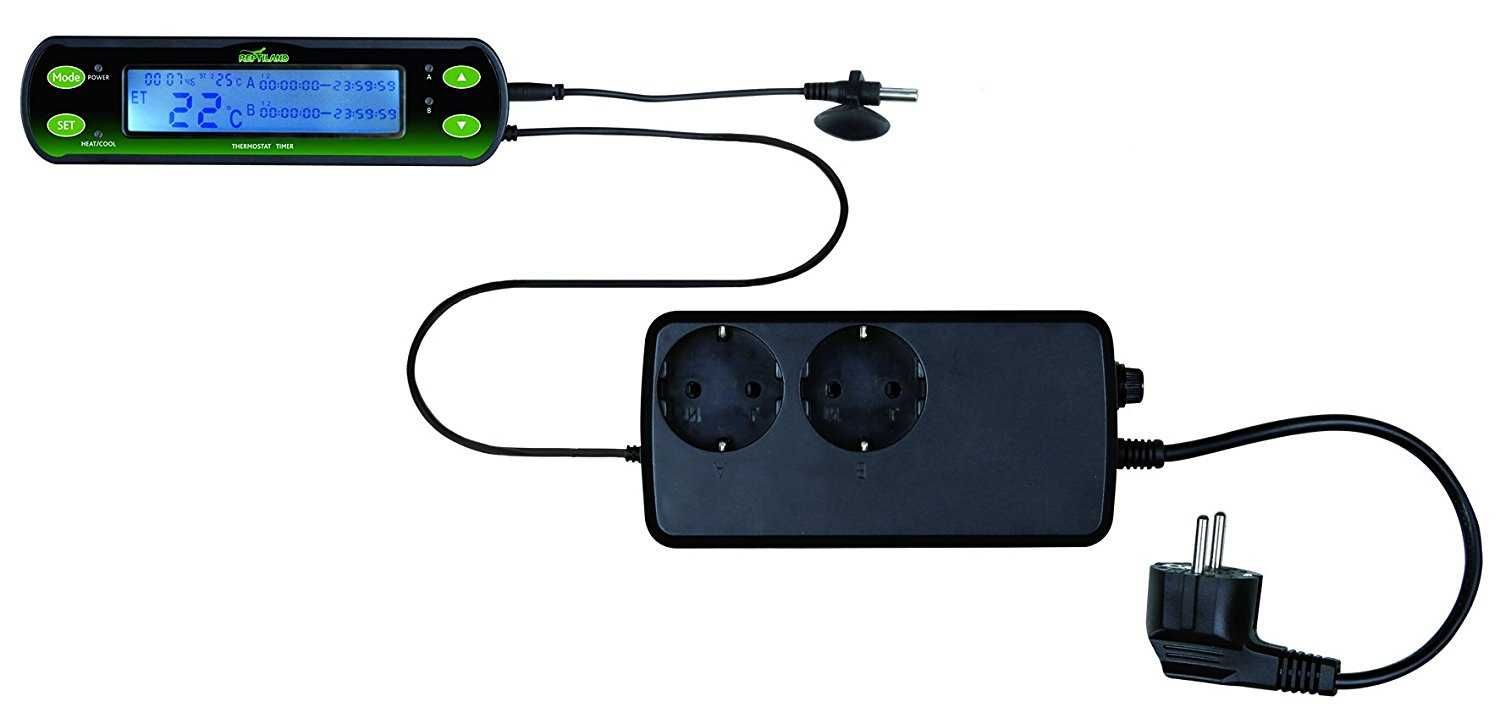 Termostat Cyfrowy Trixie 76124 Dwa obwody LCD