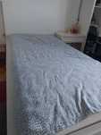 Cama IKEA MALM com estrado e colchão