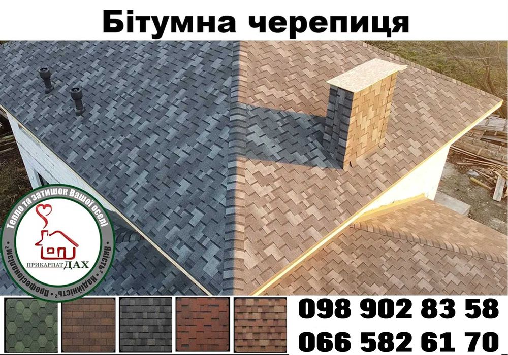 Катепал, Бітумна черепиця, Tegola, Iko, IcoPal, Битумная черепица,