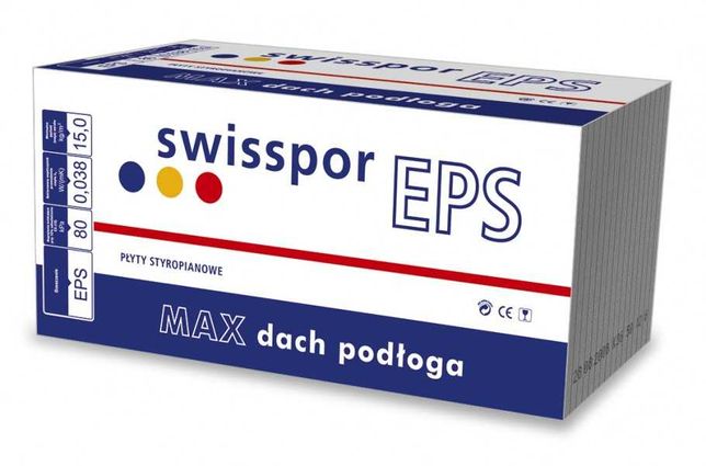 Styropian Swisspor Max dach podłoga EPS 038 80kPA z dostawą!