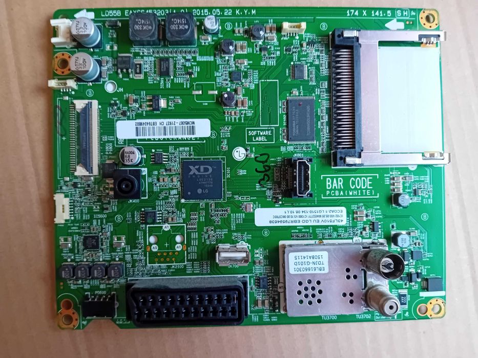 Placa video tv LG  43Lf510v