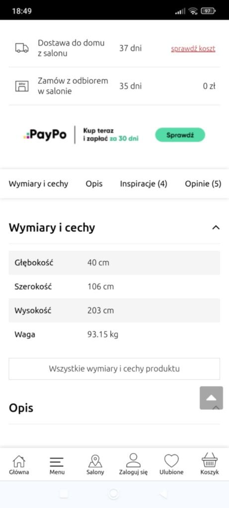 Komoda i dwie witrynki Antwerpen