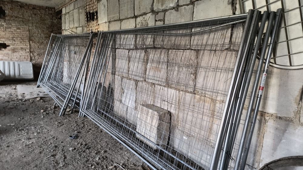 Płot budowlany 17 sztuk parkan