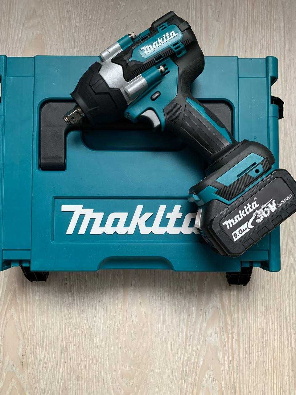 Аккумуляторний гайковерт безщітковий Makita 800 - Гайкокрут 36 В  9 Ач