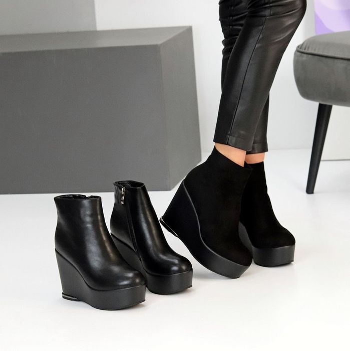 Жіночі шкіряні зимові черевики