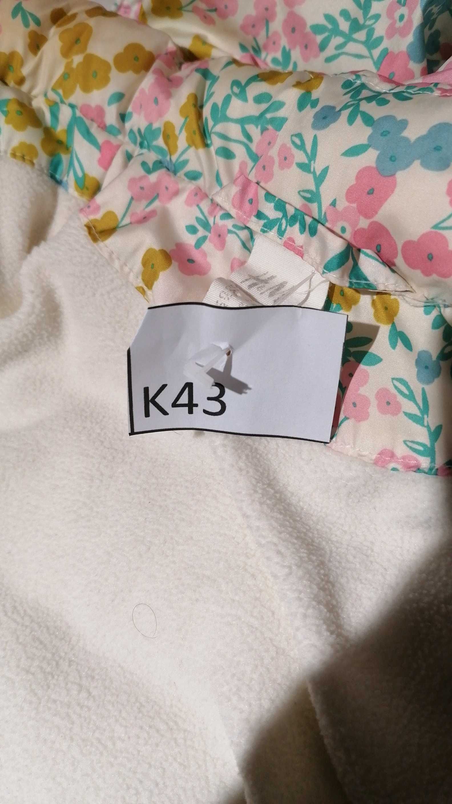 K/43 Kurteczka dziewczęca kolorowa ciepła  H&M  r. 68