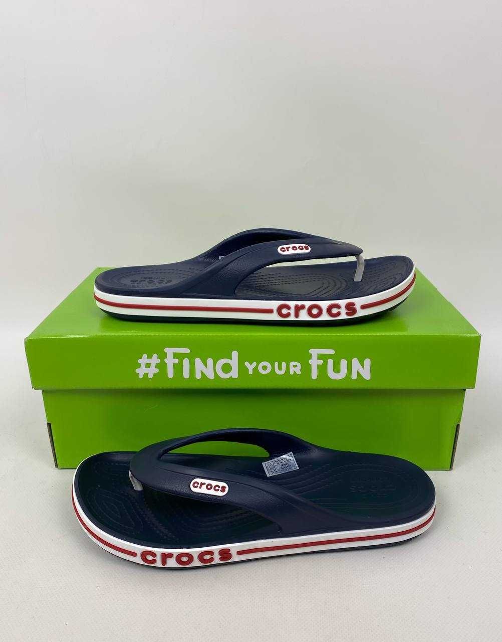 ОРИГІНАЛ! Crocs Bayband Flip Navy В'єтнамки крокс 36-44р