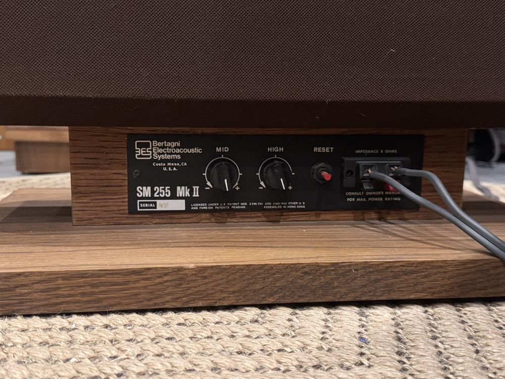 Kolumny panelowe Bertagni SM 255 mk II electroacoustic System BES