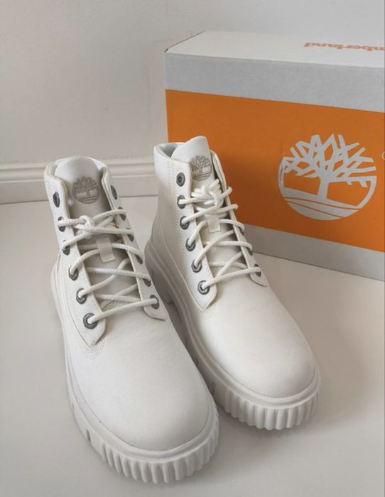 Timberland greyfield mid lace boot – blanc de blanc