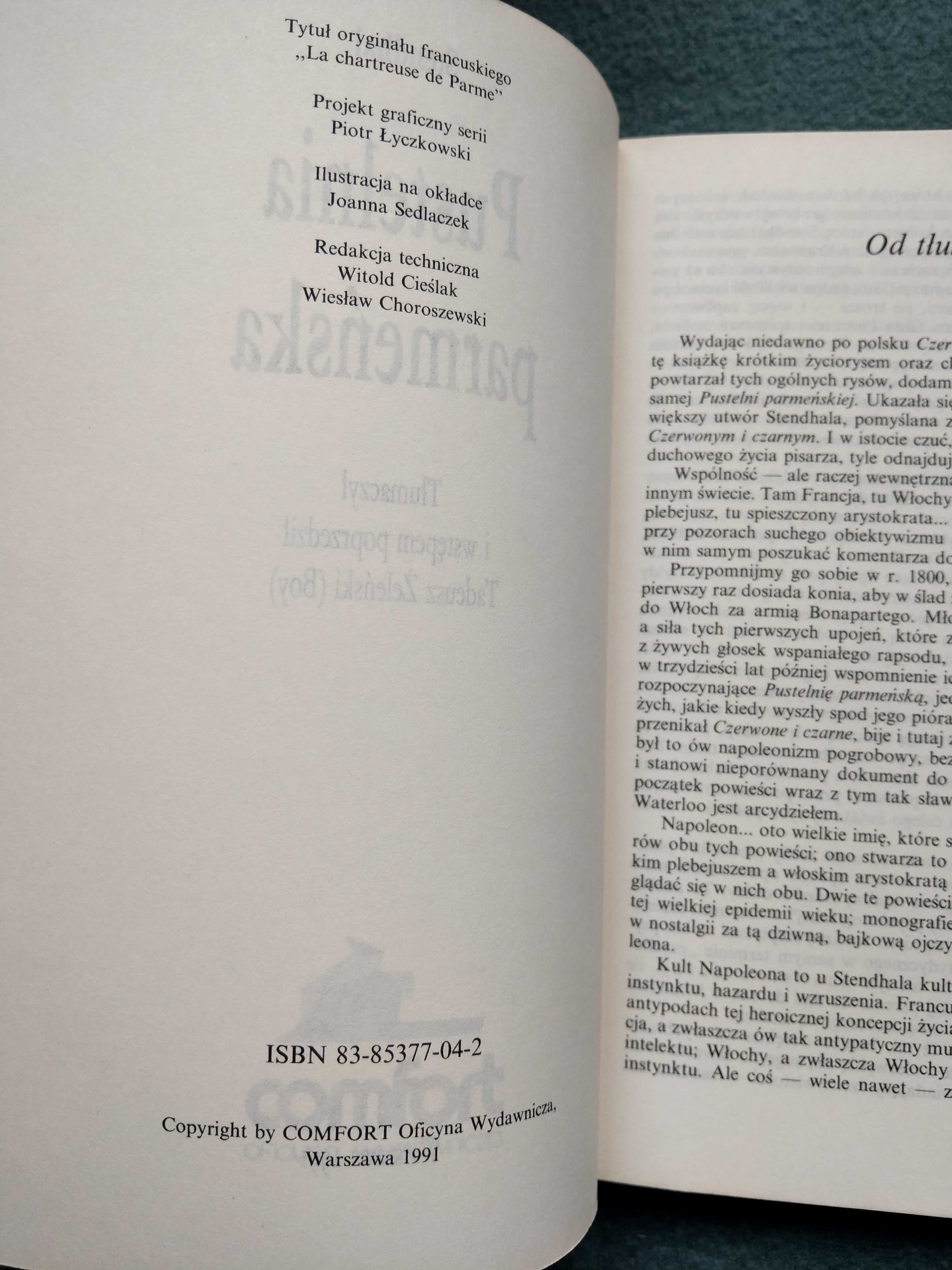 "Pustelnia parmeńska" Stendhal