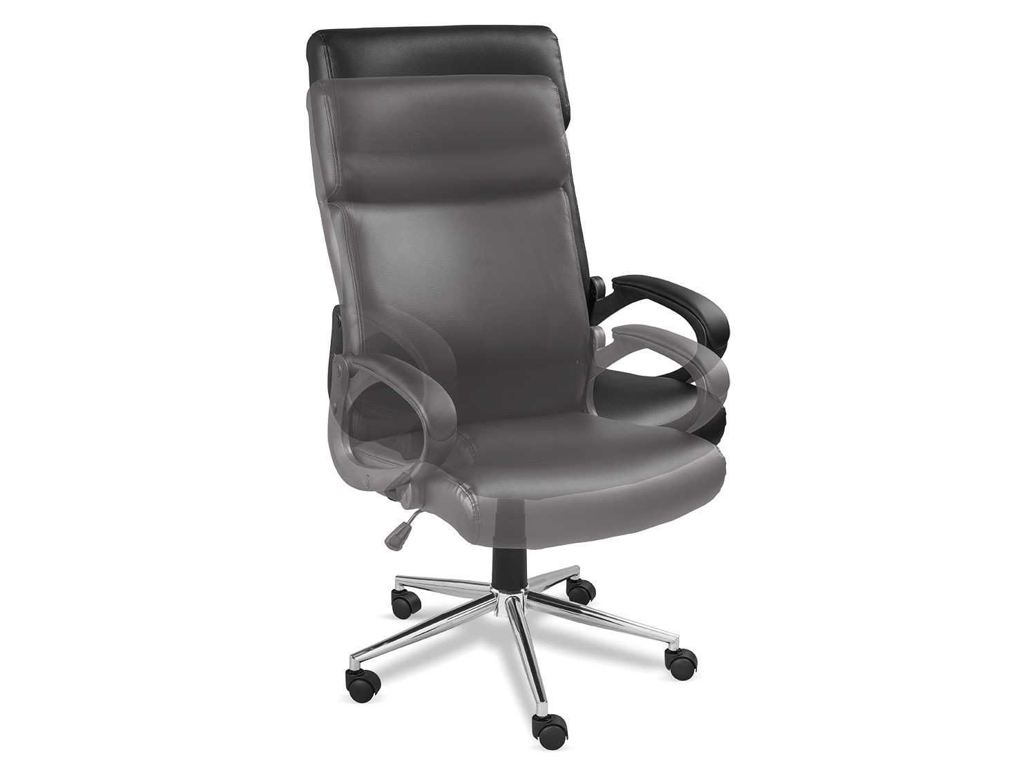 Fotel biurowy krzesło obrotowe szefa reg. wysokości opcja bujania