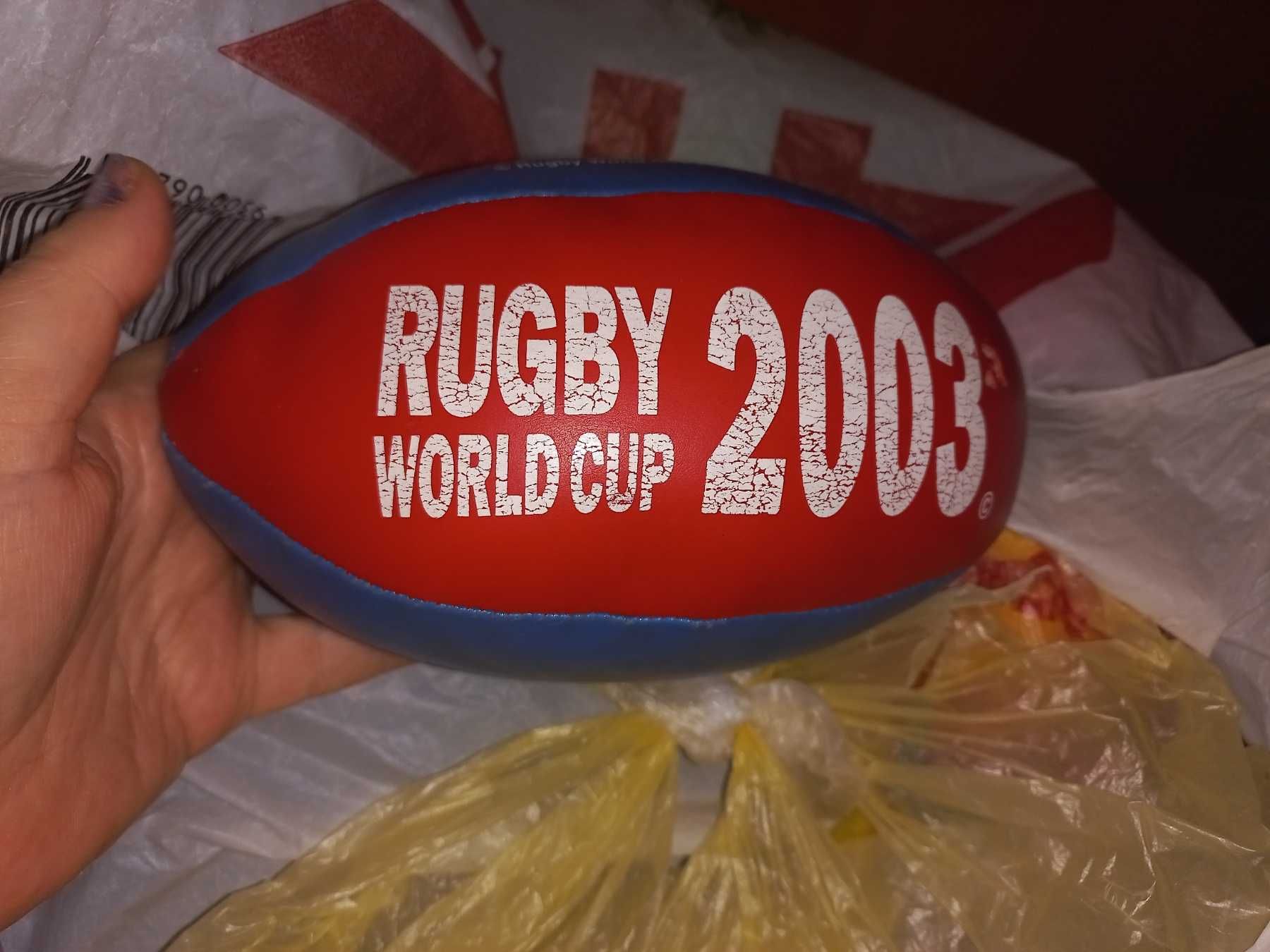 спорт коллекция мяч регби мягконабивной rugby world cup 2003 coca cola