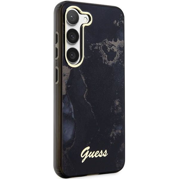Etui Guess Golden Marble Collection dla Samsung Galaxy S23, Czarny