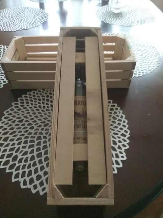 Skrzynka na wino ze sklejki