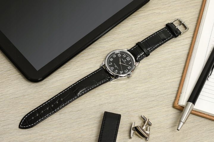 Zegarek Męski Klasyczny Kwarcowy Elegancki Pasek Skórzany Analog Perfe