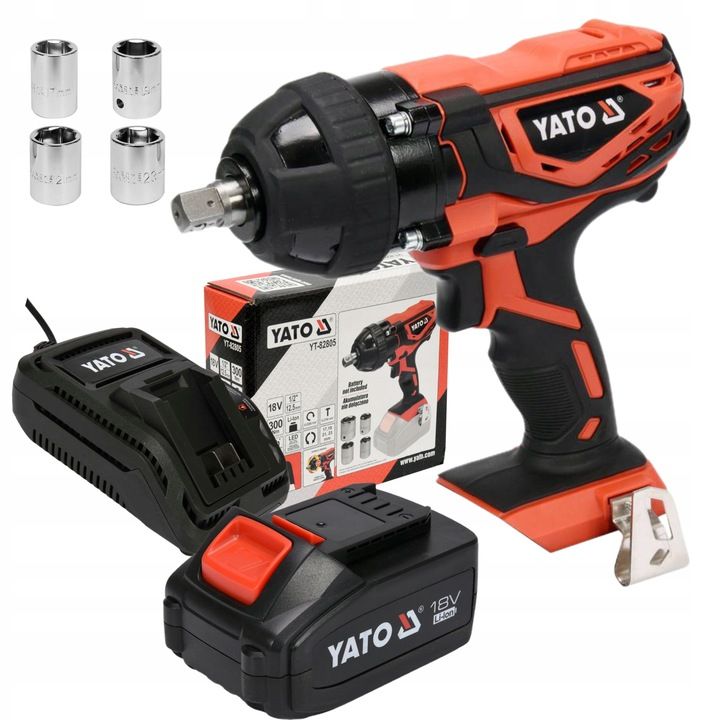 Yato Klucz Udarowy 1/2" Akumulatorowy 18v Do Kół +4ah