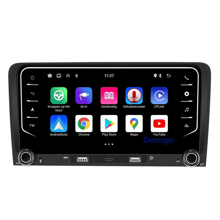 Магнітола Audi A3 CarPlay Autoradio Android 13 4GB + 64GB Android Auto