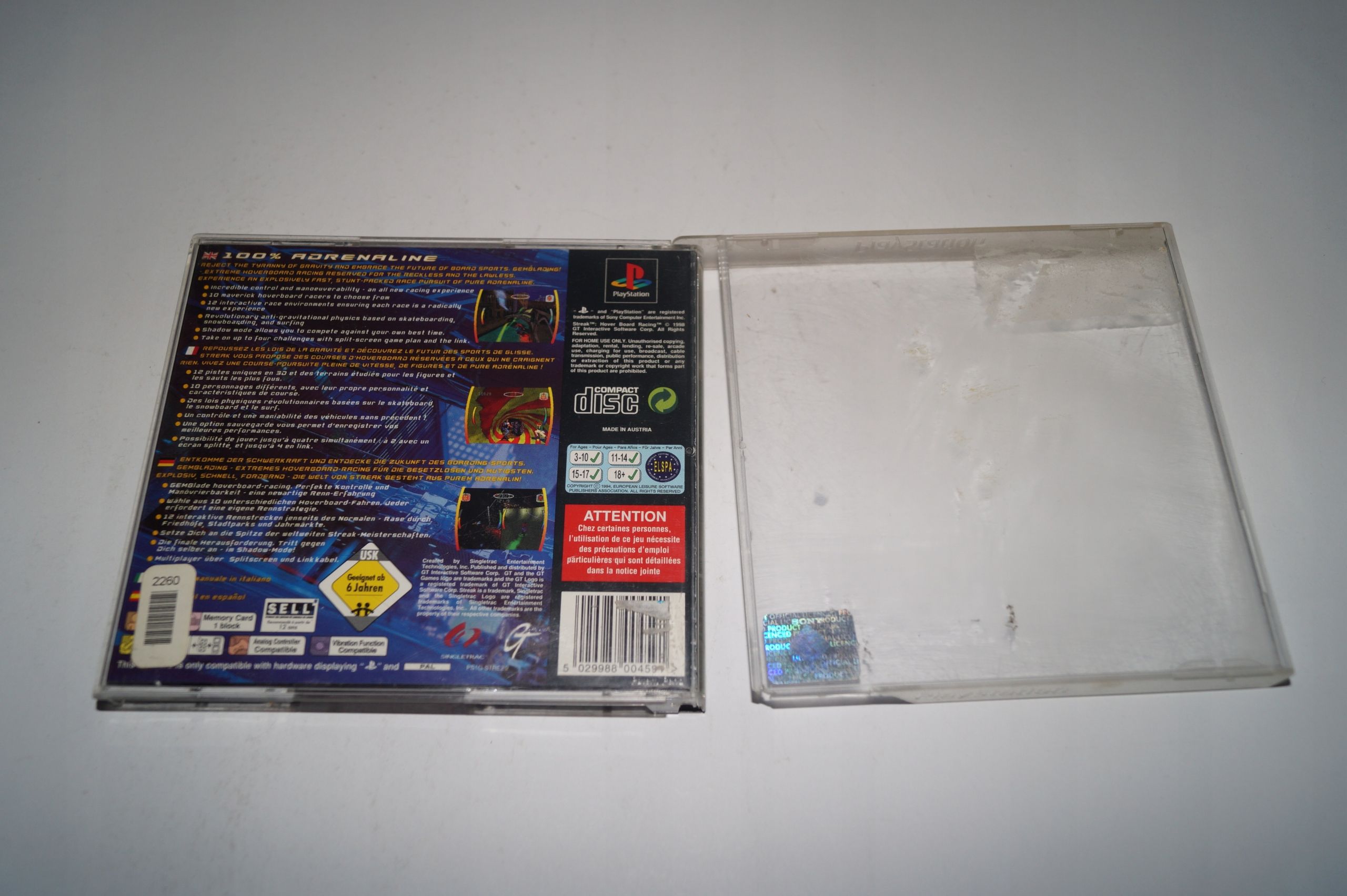 Streak Hoverboard Racing Psx Ps1