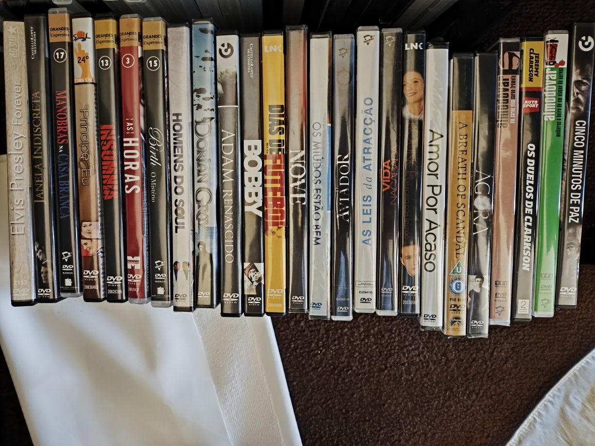 Lote de DVDs boa condição e selados