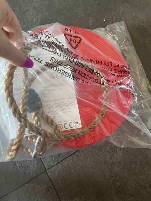 Huśtawka okrągła plastikowa nowa