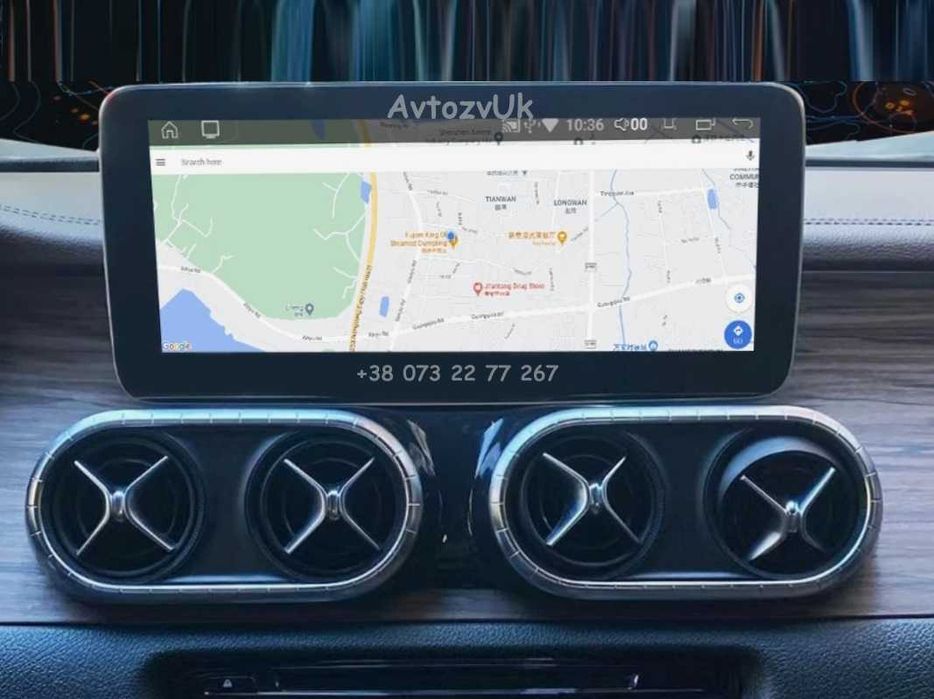Монитор X-Class X200 X220D X250D X350D MERCEDES BENZ AMG GT Android 14