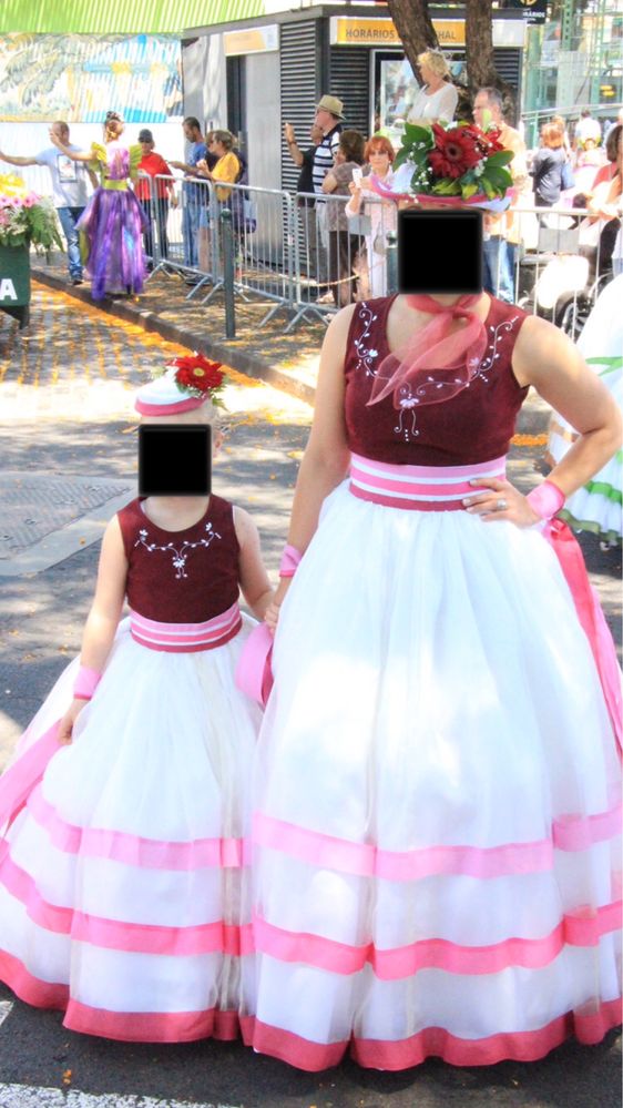 Vestidos fantasia rosa