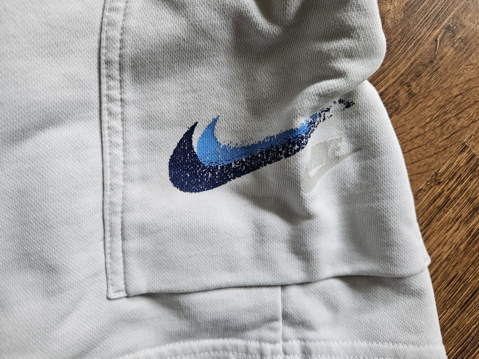 Spodenki dresowe Nike r S męskie młodzieżowe biale bawełna