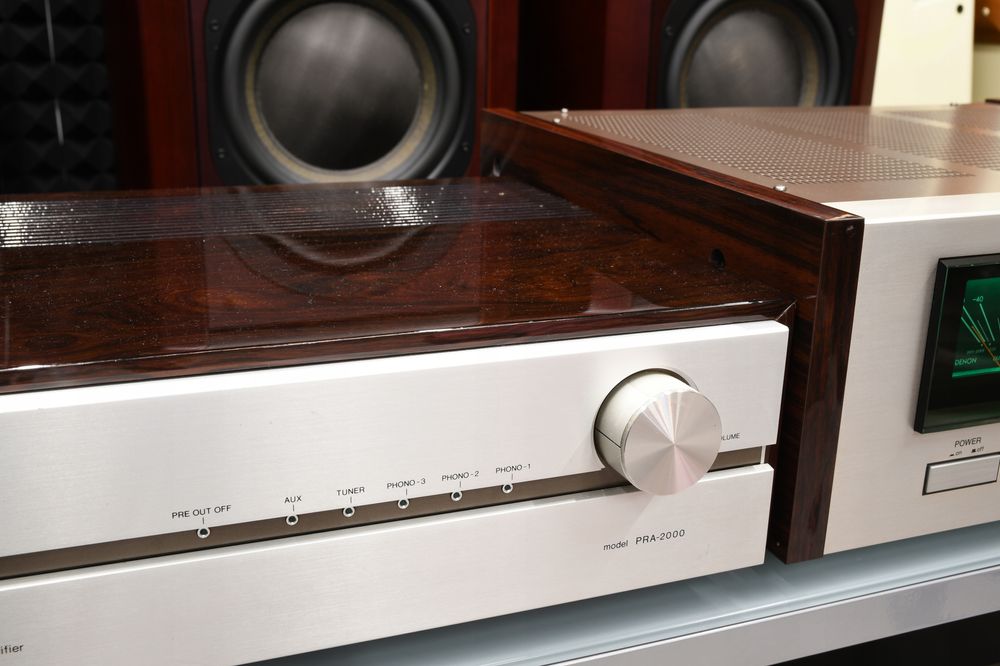 wzmacniacz końcówka mocy przedwzmacniacz Denon POA-1500 i PRA-2000