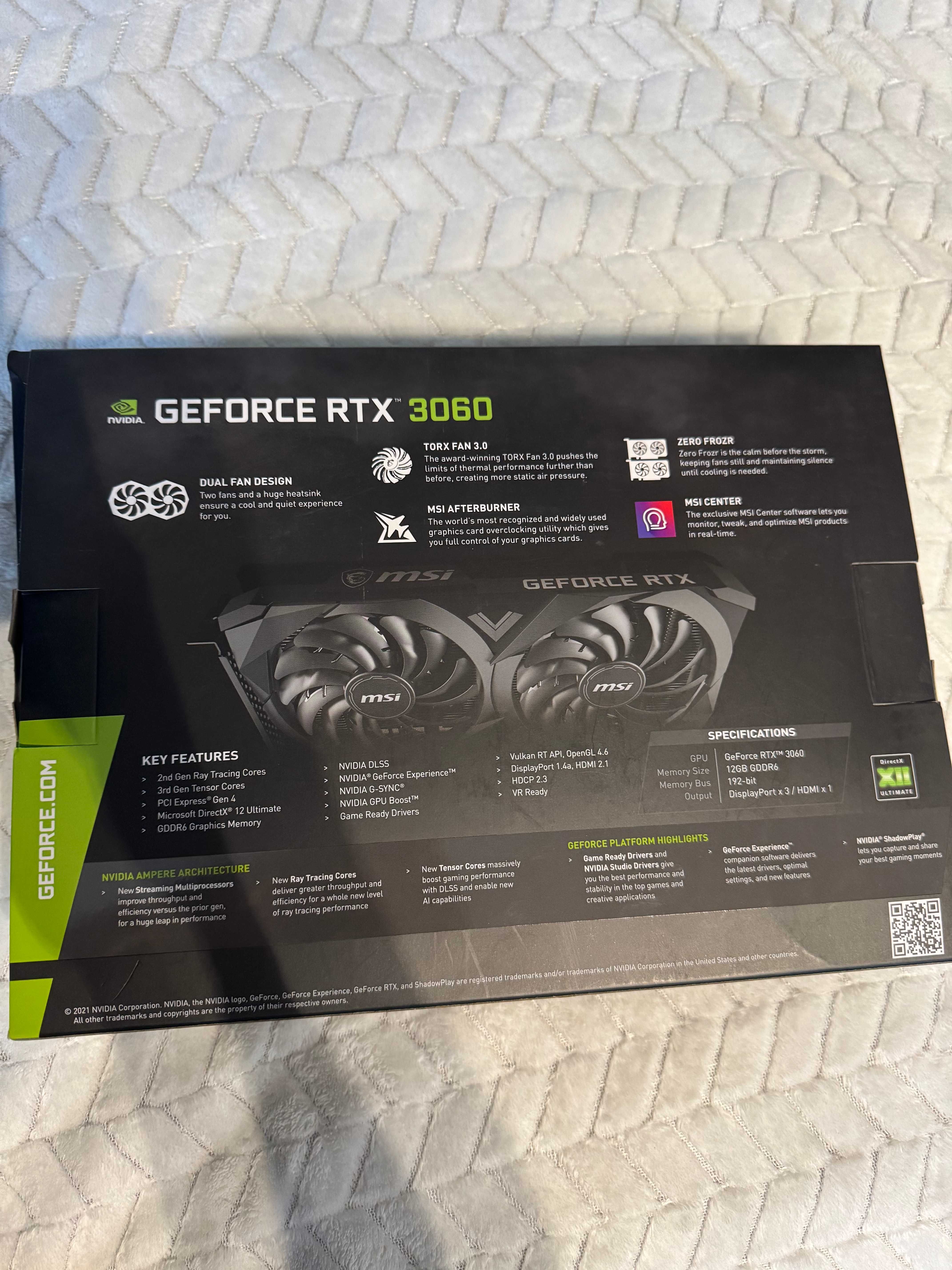 MSI GeForce RTX 3060 VENTUS 2X OC 12GB   Gwarancja !!!