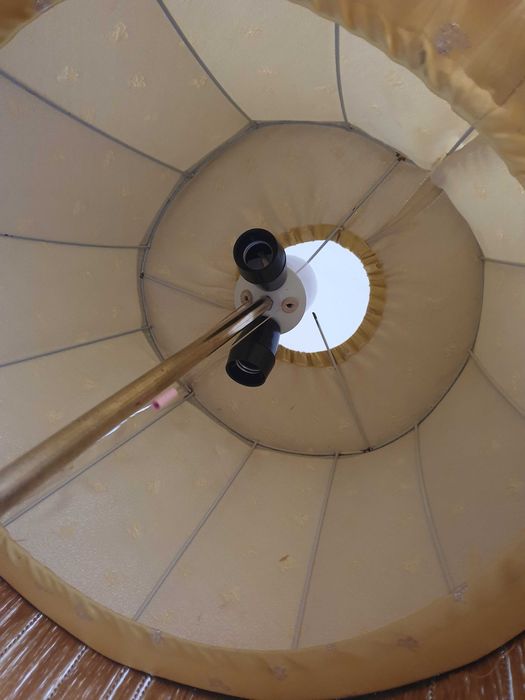 Lampa abażurowa stojąca prl