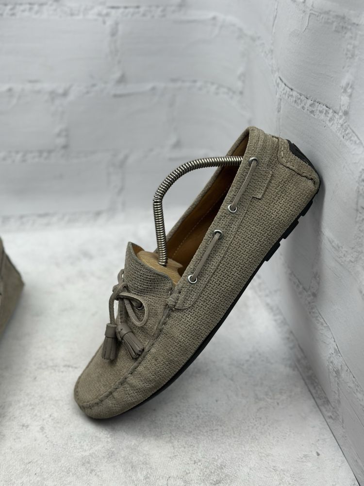 Чоловічі шкіряні топсайдери  Massimo Dutti 45p