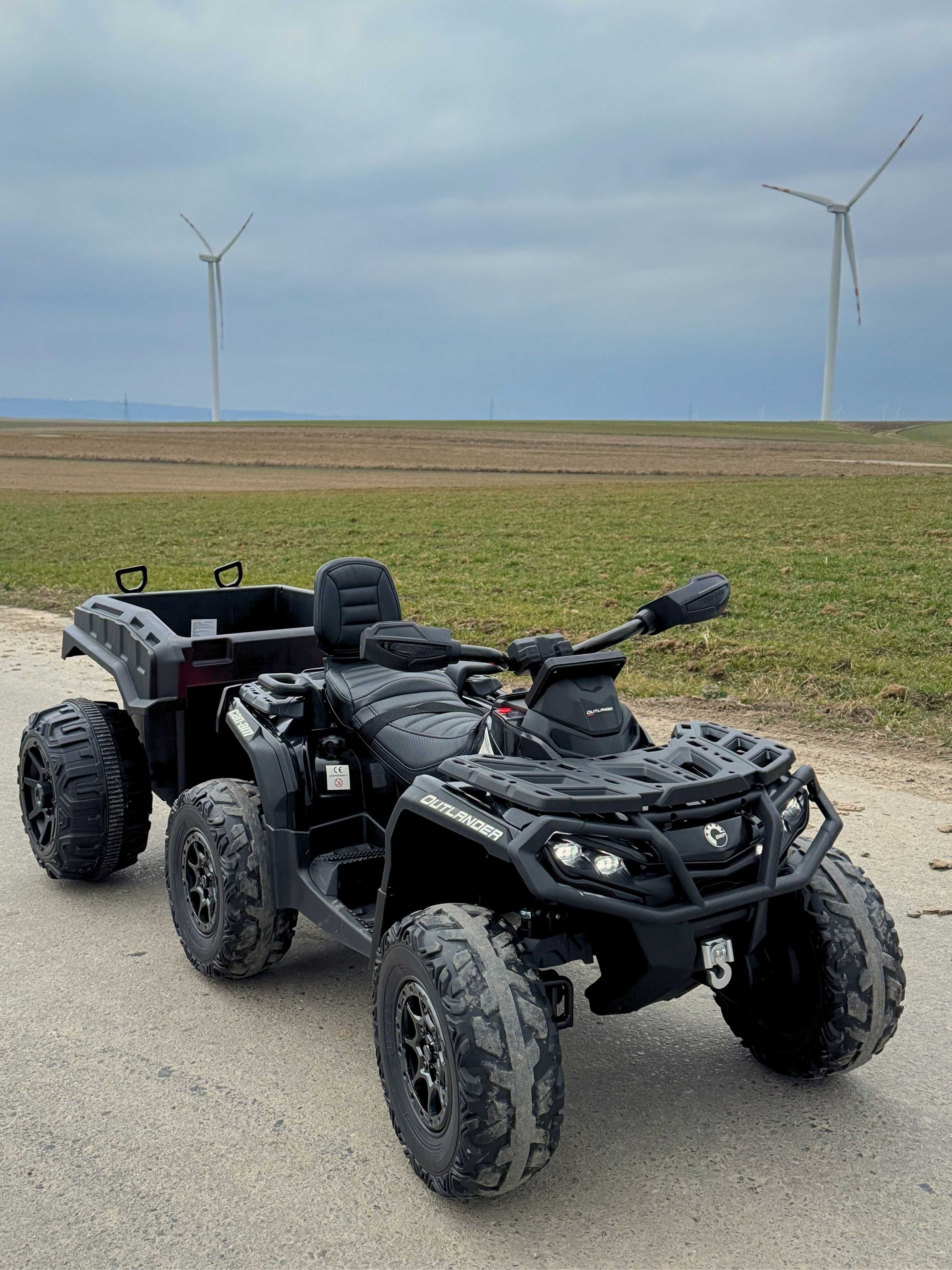 QUAD + PRZYCZEPA Can-am outlander 24V 4x200W DK-ca005 dla dzieci