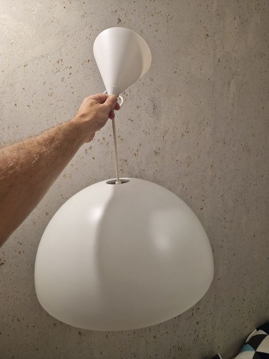 Lampa wisząca BRASA 45cm, biała.