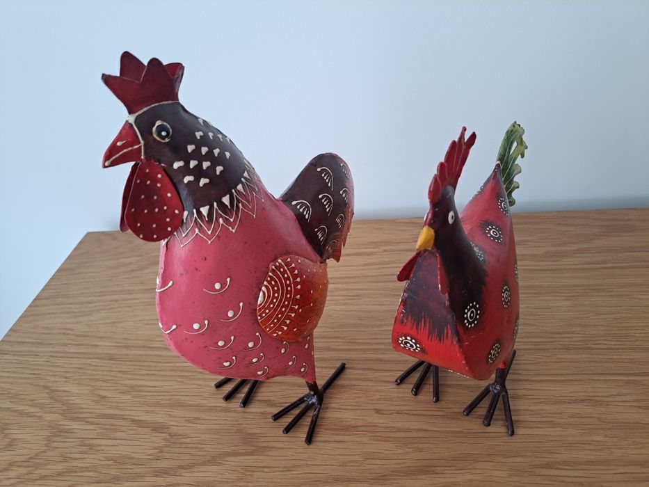 Conjunto Galo e Galinha