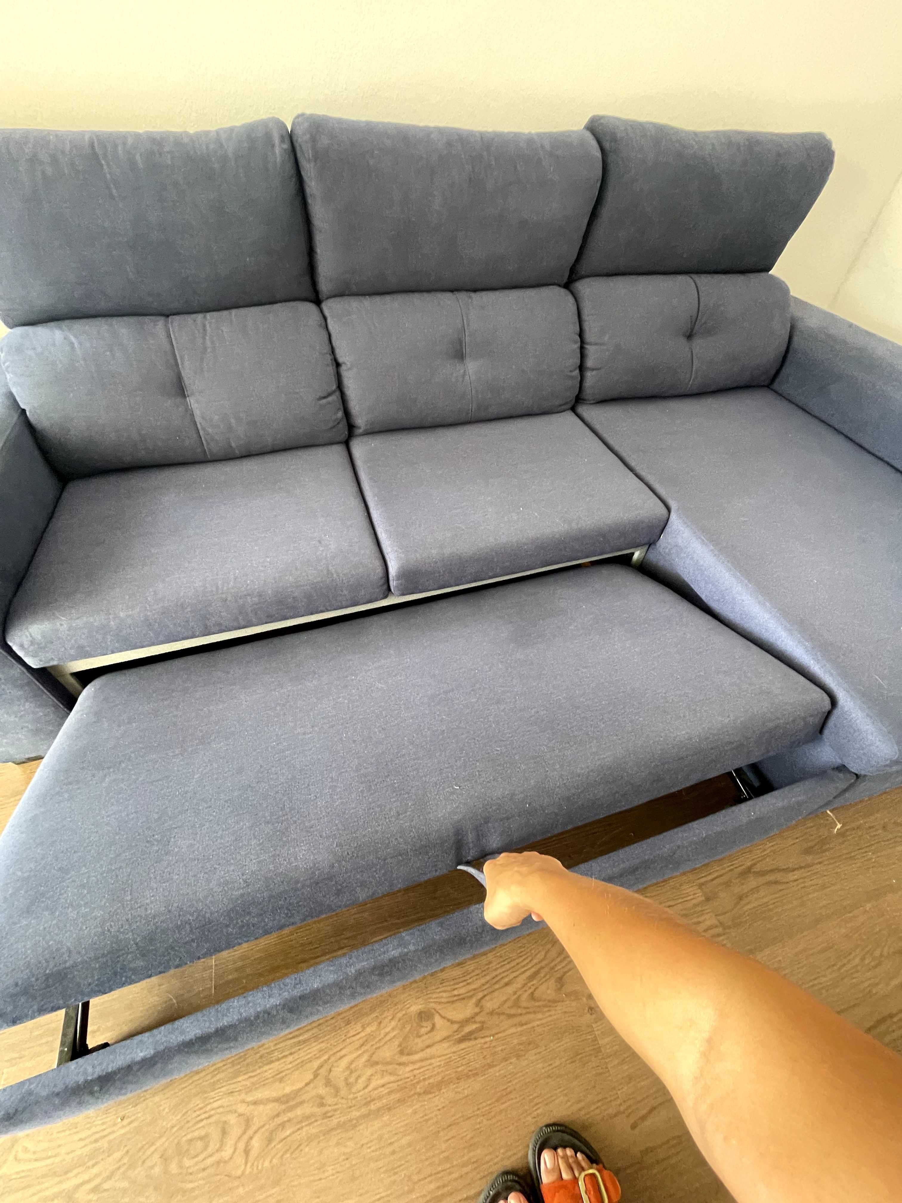 Sofá cama chaise longue confortável
