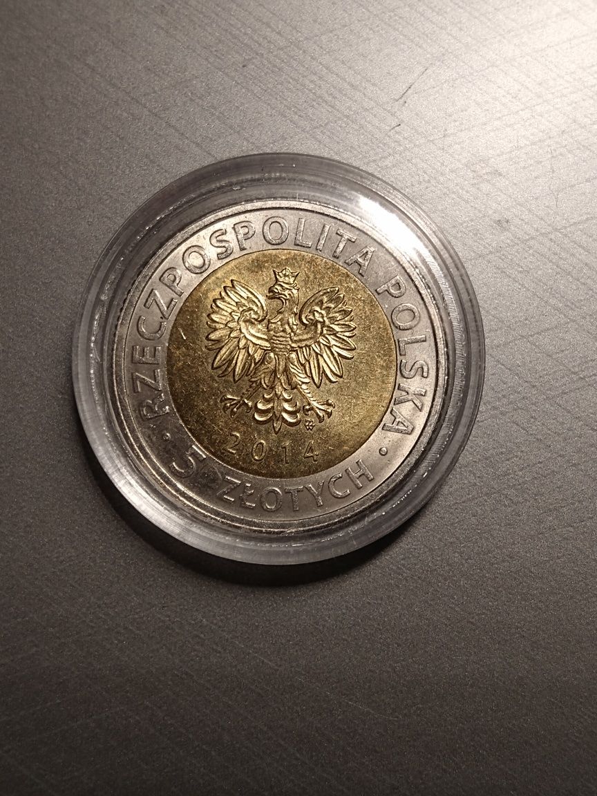 5 złotych okoliczność 25 lat wolności 2014r moneta numizmat 7