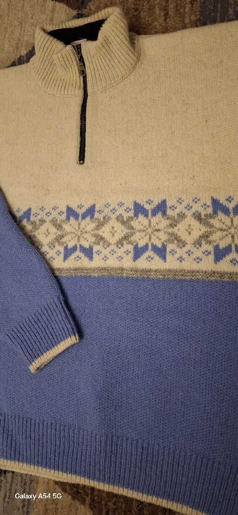 Oryginalny sweter norweski 100% wełna