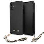 Etui Guess Saffiano Chain na iPhone 11/6,1" / Xr - czarne