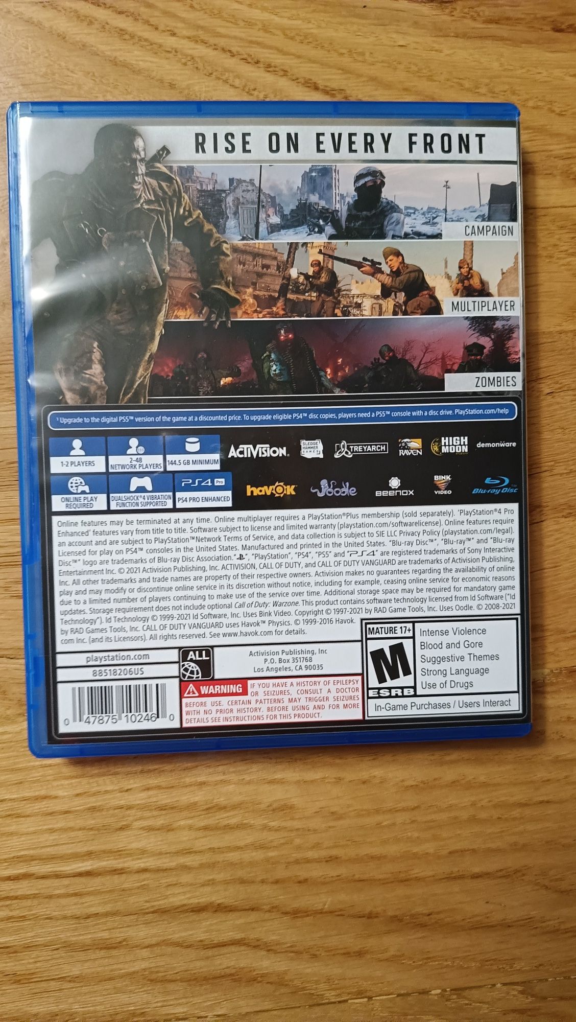 Gra call od duty vanguard PS4/ps5