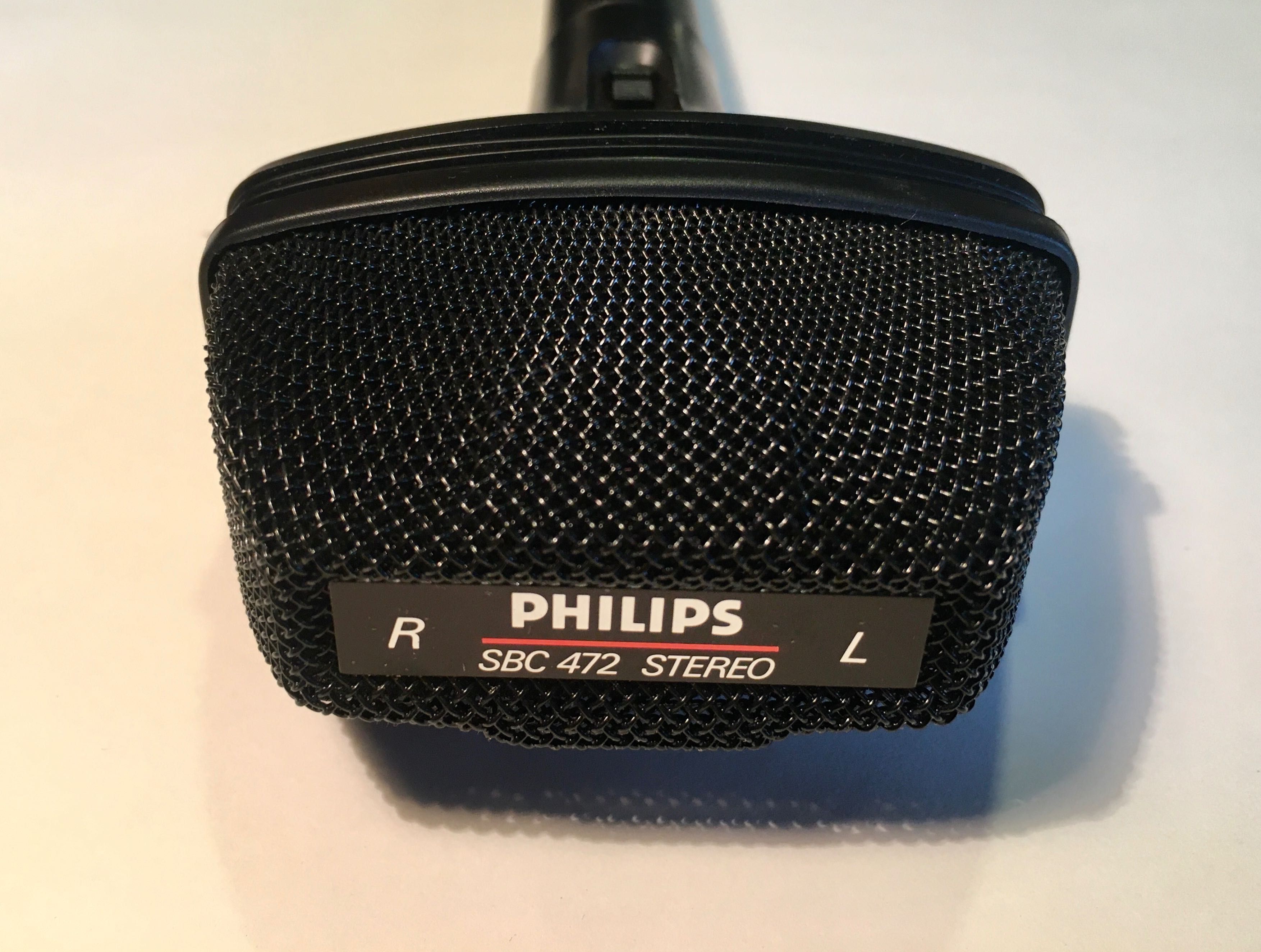 PHILIPS | uni-directional stereo electret microfone SBC 472
