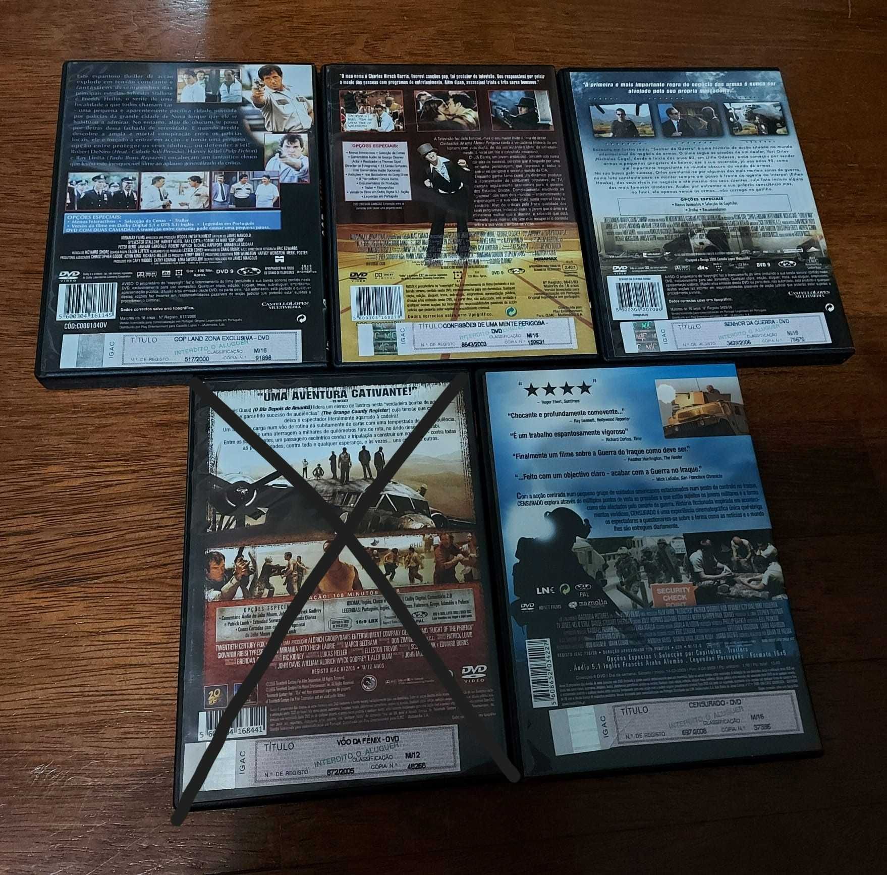 Lote #6 - 9 DVDs Ação